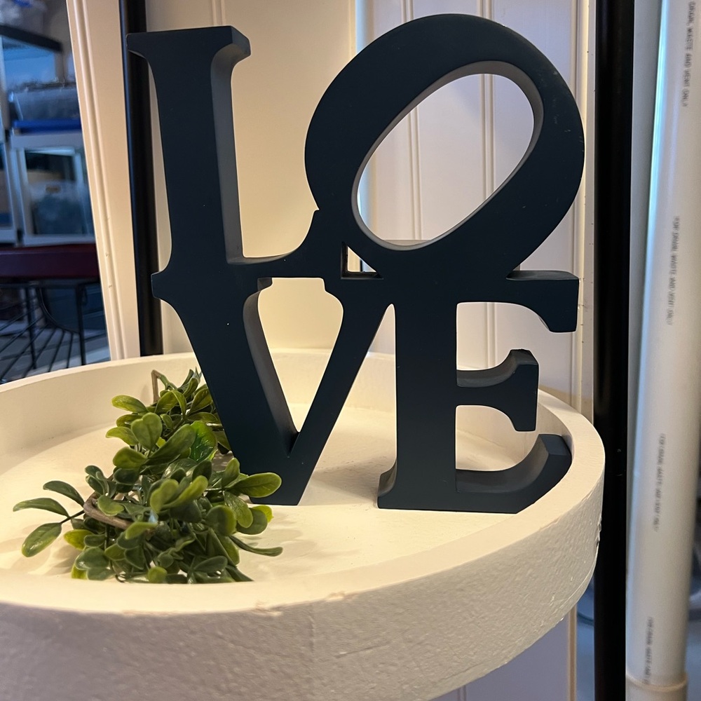 Black LOVE Decorative Sign